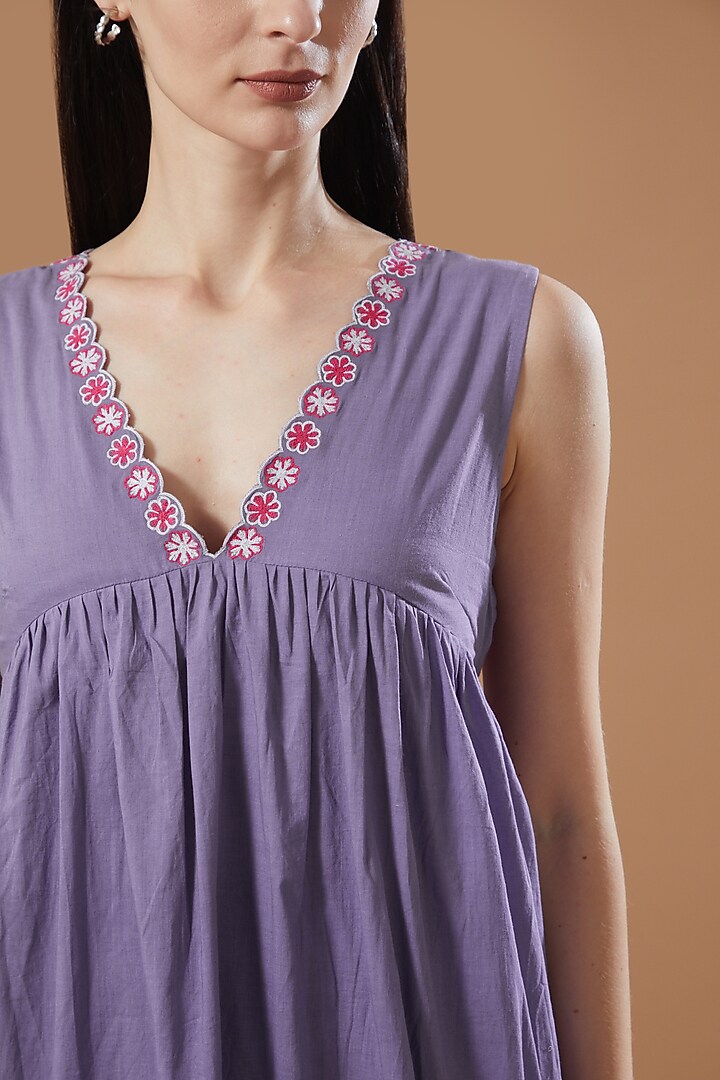 Lavender Cotton Summer Dress by Theroverjournal at Pernia's Pop Up Shop