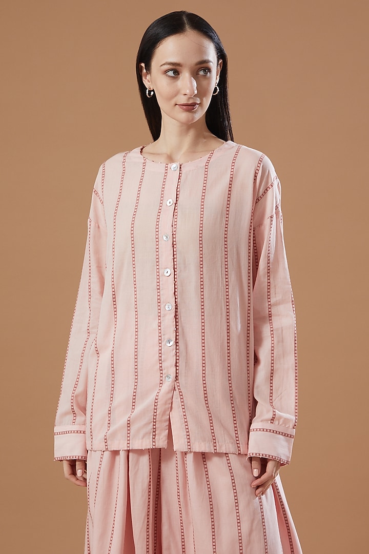 Rust Pink Ankle-Length Culotte Pants by Theroverjournal at Pernia's Pop Up Shop