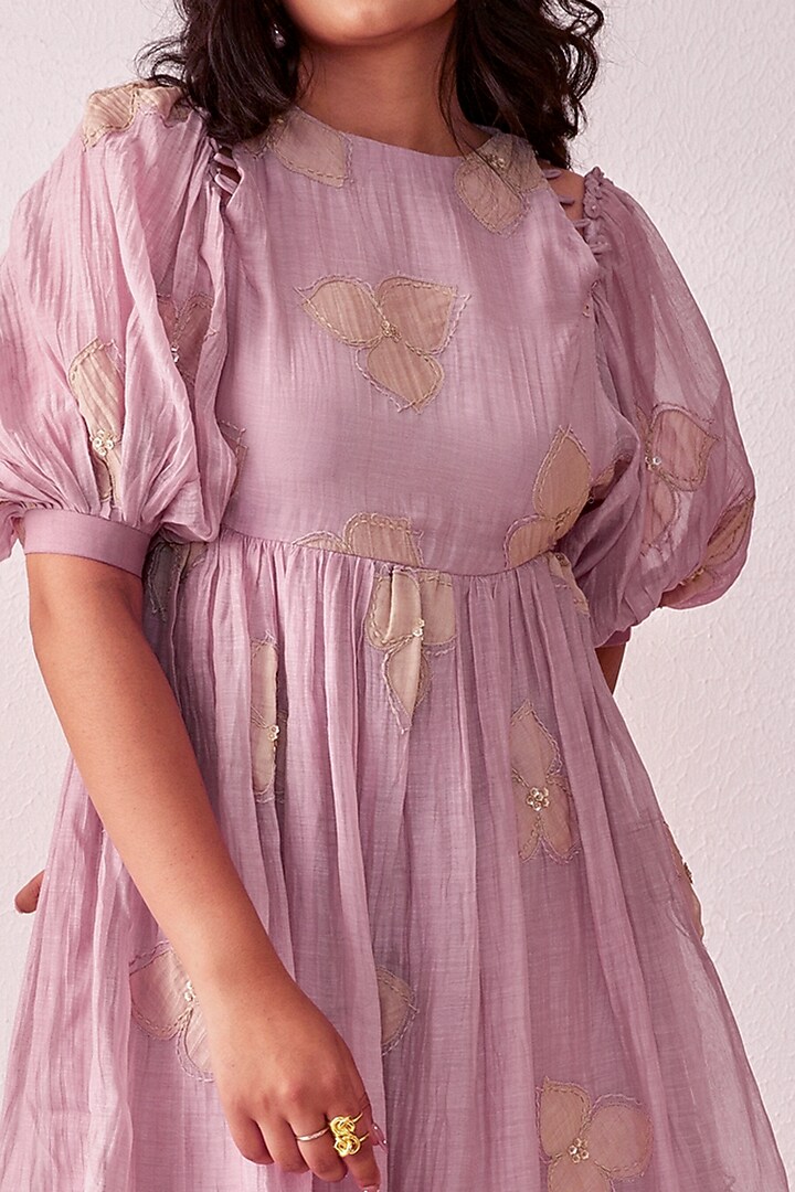 Lavender Embellished Vacation Dress by The Right Cut at Pernia's Pop Up Shop