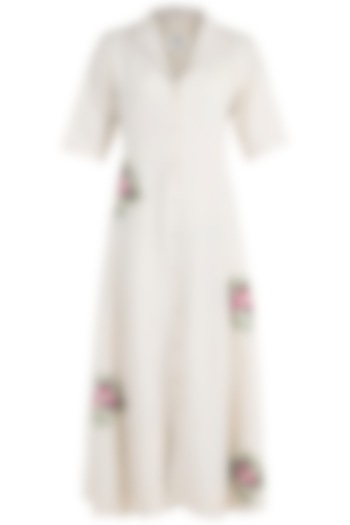 Ivory Embroidered Gown by The Right Cut