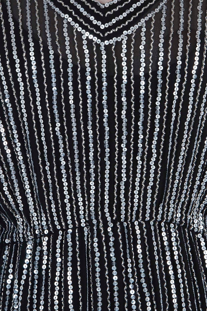 Black embroidered dress available only at Pernia's Pop Up Shop.