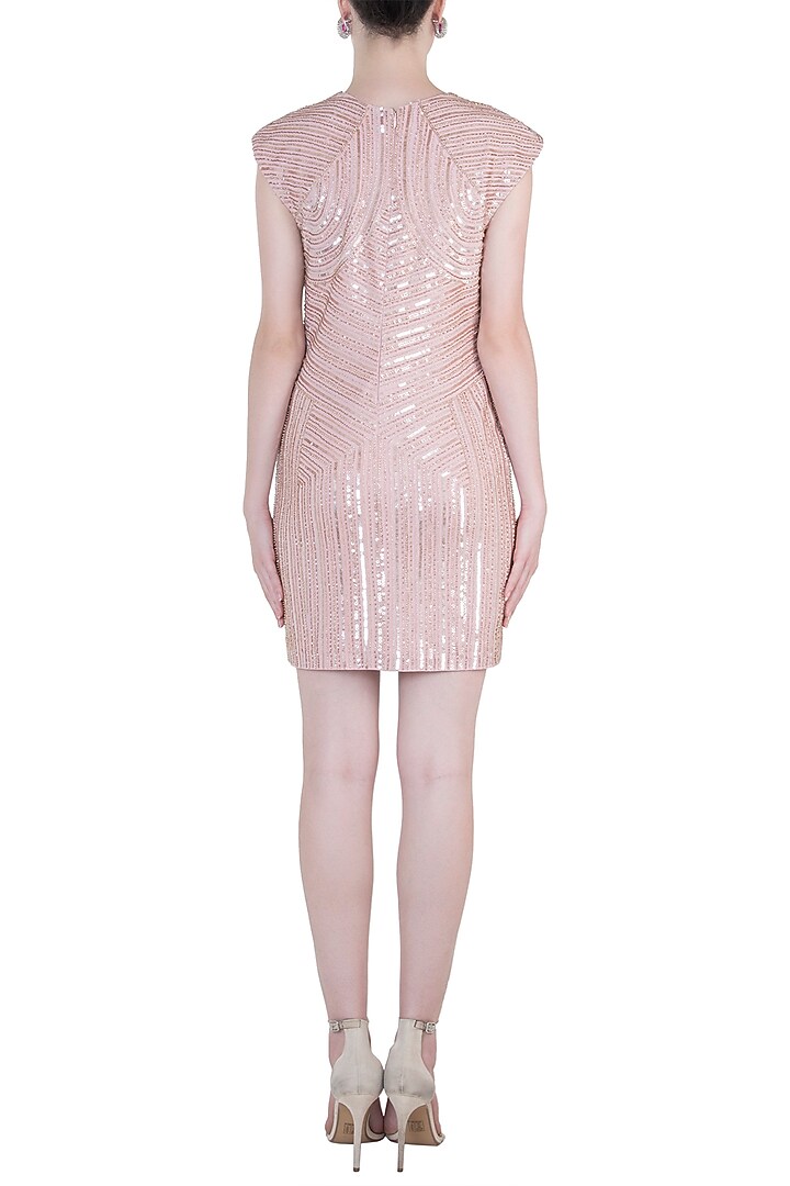 Light pink embroidered dress available only at Pernia's Pop Up Shop.