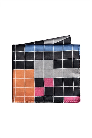 Multi Colored Printed Pocket Square by Trosta