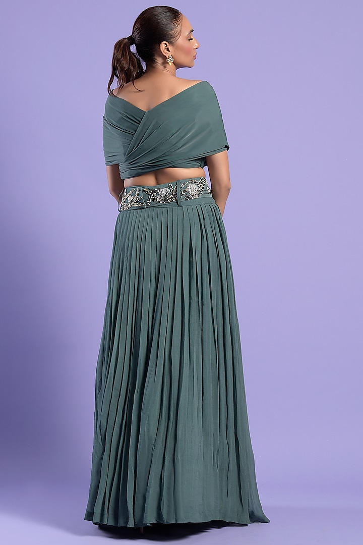 Satin hotsell embellished skirt