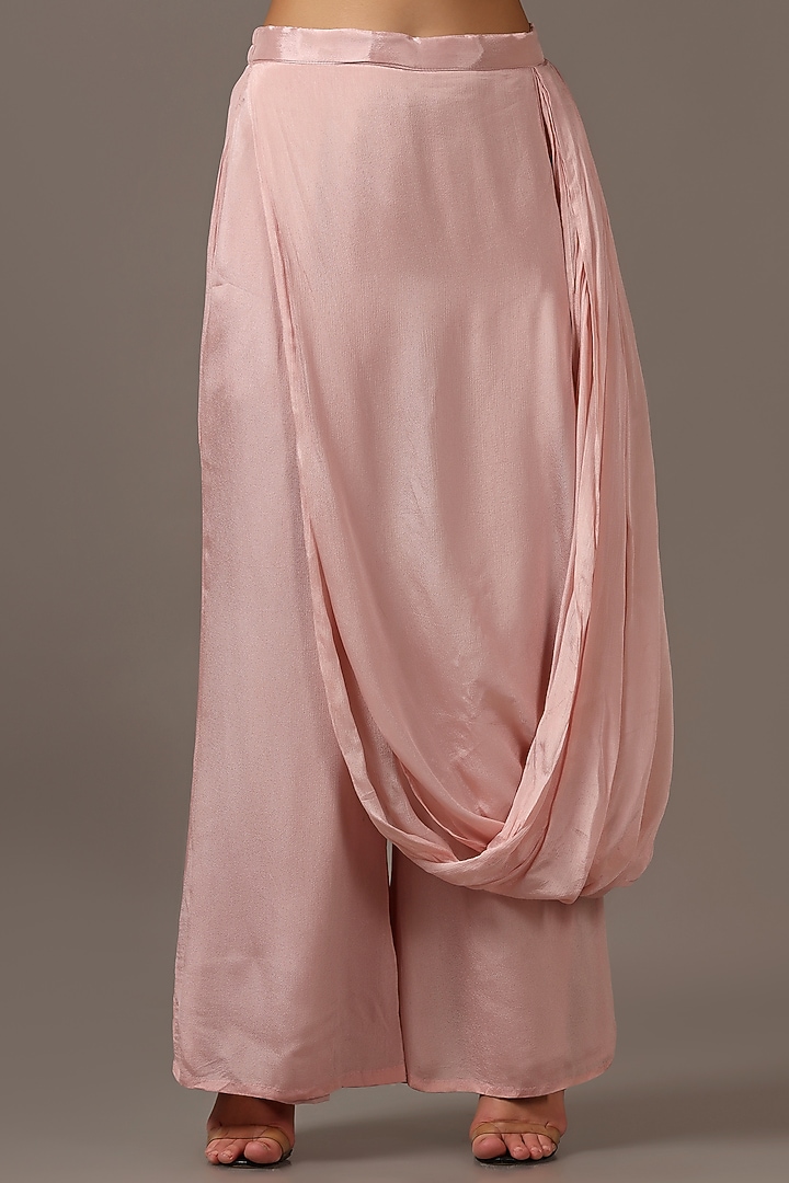 Pink Diamond Chiffon Kaftan Set by Two Sisters By Gyans at Pernia's Pop Up Shop