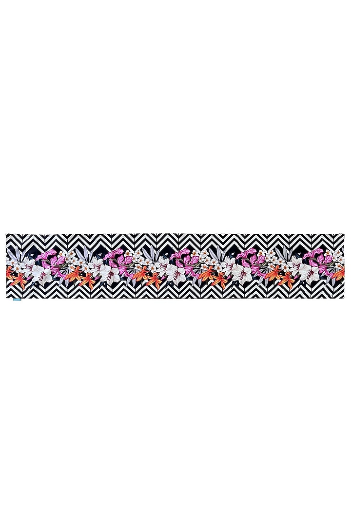 Multi-Colored Velvet & Silk Dupion Floral Printed Table Runner by Tasseled Home at Pernia's Pop Up Shop