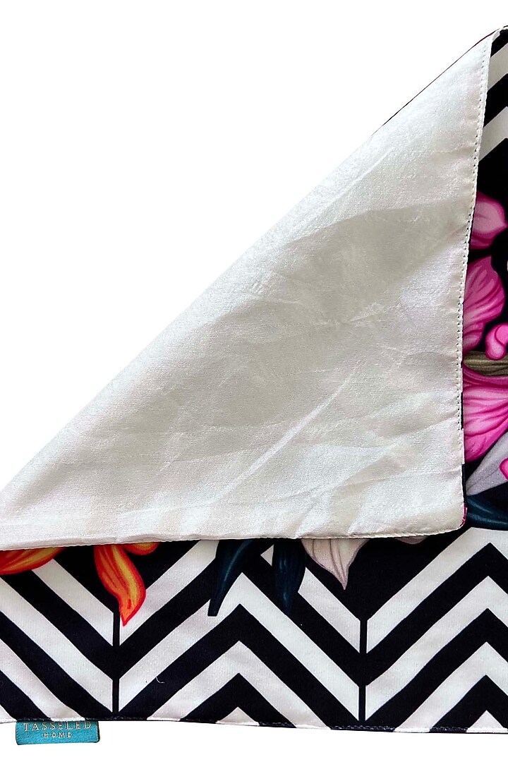 Multi-Colored Velvet & Silk Dupion Floral Printed Table Runner by Tasseled Home at Pernia's Pop Up Shop
