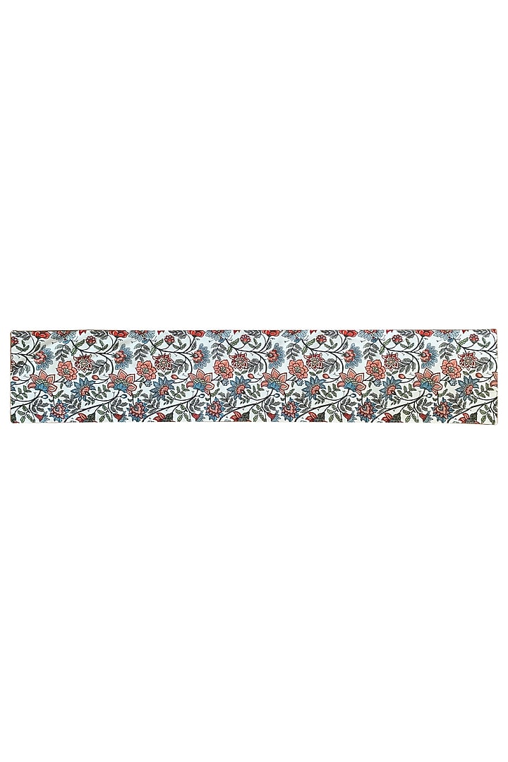 Multi-Colored Poly Duck & Silk Dupion Floral Printed Table Runner by Tasseled Home at Pernia's Pop Up Shop