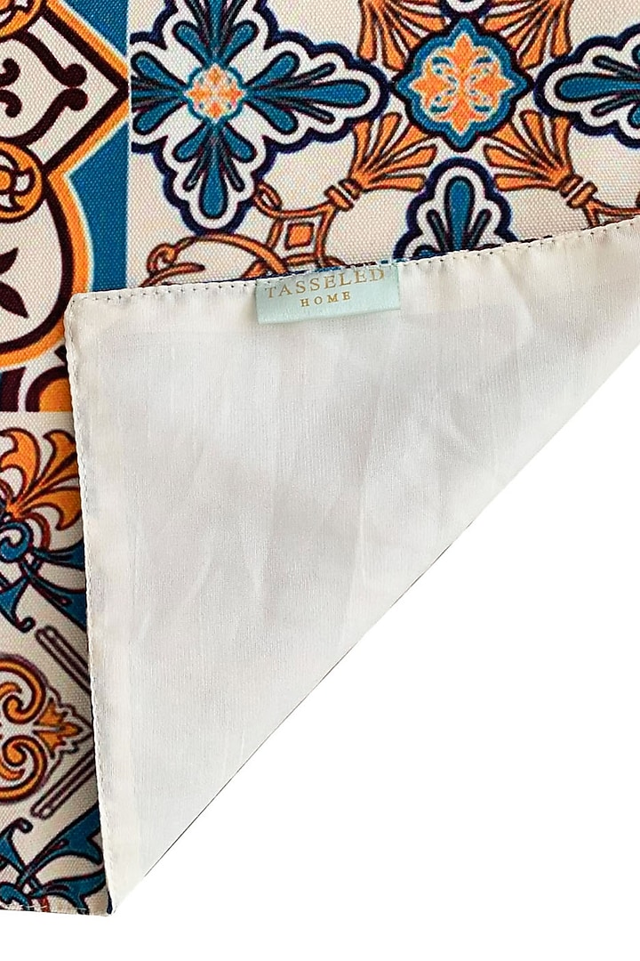Multi-Colored Poly Duck & Silk Dupion Floral Printed Table Runner by Tasseled Home at Pernia's Pop Up Shop