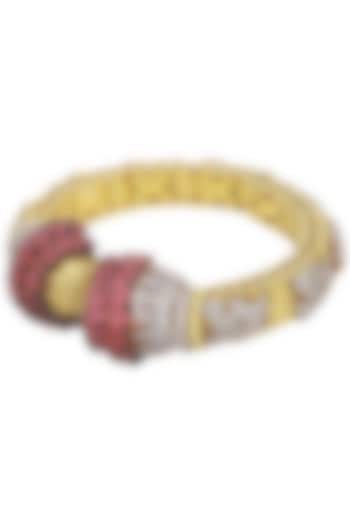 Gold cubic zirconias and ruby bracelet available only at Pernia's Pop Up Shop.