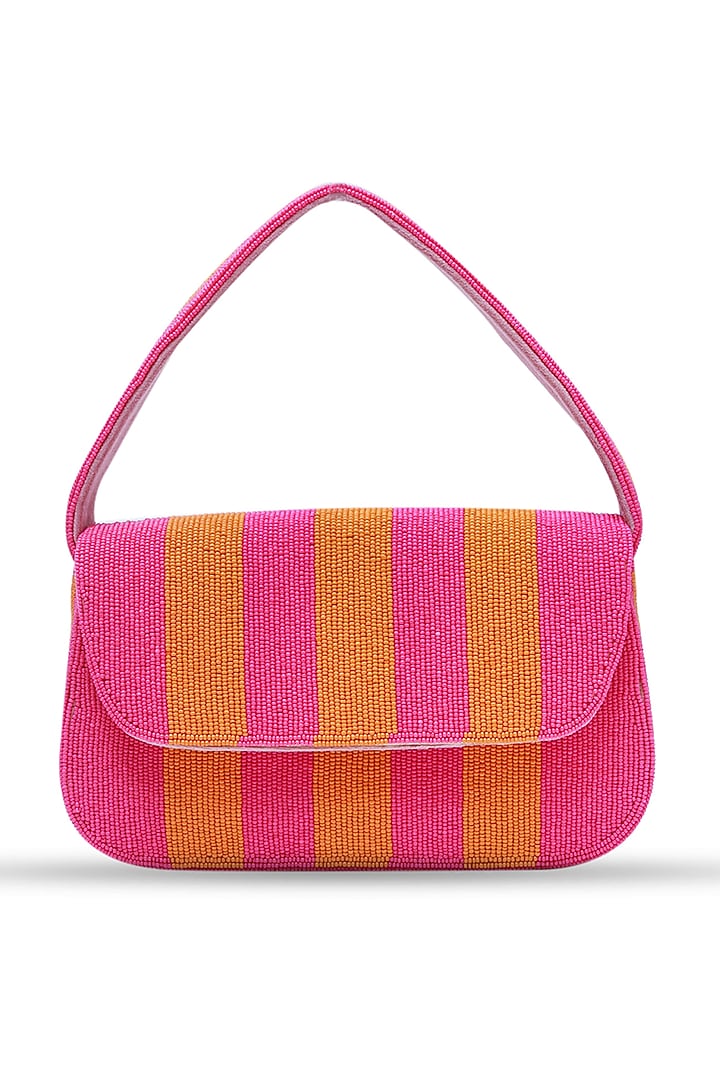 Multi-Colored Suede Embellished Handcrafted Shoulder Bag by THE TAN CLAN at Pernia's Pop Up Shop
