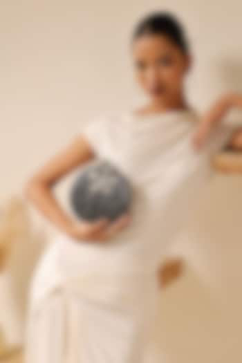 Black Metal Handcrafted Clutch by THE TAN CLAN at Pernia's Pop Up Shop