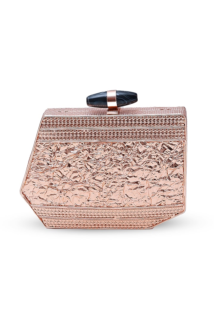 Gold Metal Handcrafted Clutch by THE TAN CLAN at Pernia's Pop Up Shop