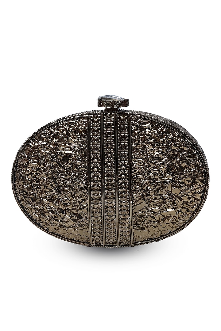 Gold Metal Handcrafted Clutch by THE TAN CLAN at Pernia's Pop Up Shop