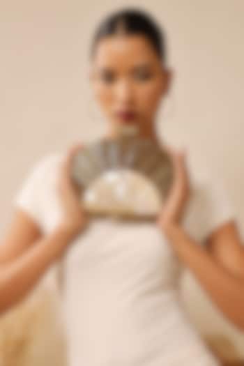 Gold Metal Handcrafted Clutch by THE TAN CLAN at Pernia's Pop Up Shop