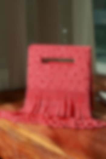 Red Suede Handcrafted Structured Bags by THE TAN CLAN at Pernia's Pop Up Shop