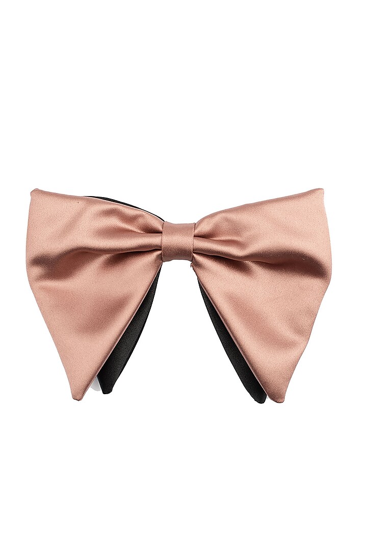 Rose Gold Microfiber Bow Tie by THE TIE HUB
