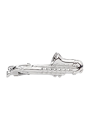 Silver Tie Bar In Brass by THE TIE HUB