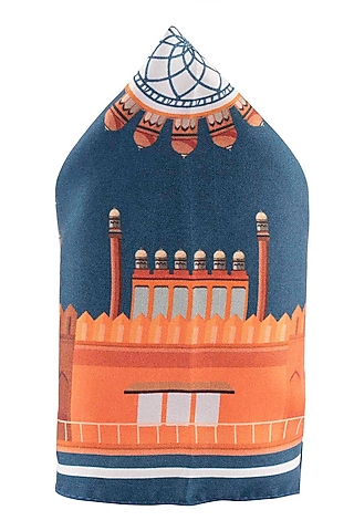 Orange Silk Hand Stitched Pocket Square by THE TIE HUB