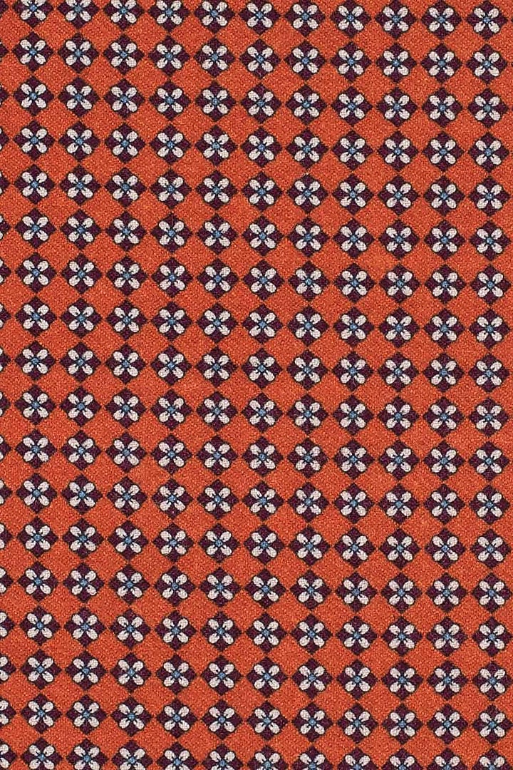 Orange Wool Pocket Square by THE TIE HUB at Pernia's Pop Up Shop