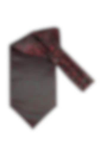 Maroon Microfiber Cravat by THE TIE HUB at Pernia's Pop Up Shop
