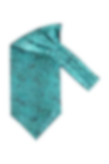 Aqua Microfiber Cravat by THE TIE HUB at Pernia's Pop Up Shop