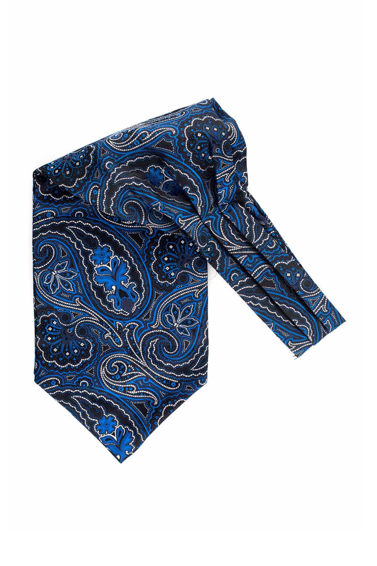 Blue Cravat In Microfiber by THE TIE HUB