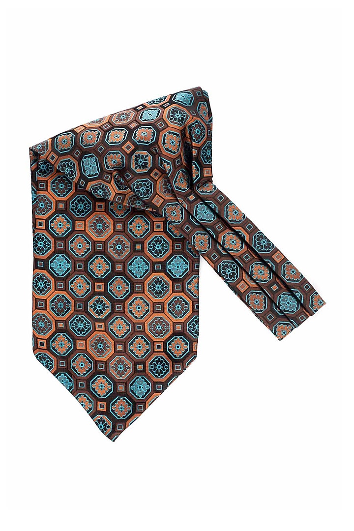 Blue Cravat With Microfiber by THE TIE HUB at Pernia's Pop Up Shop