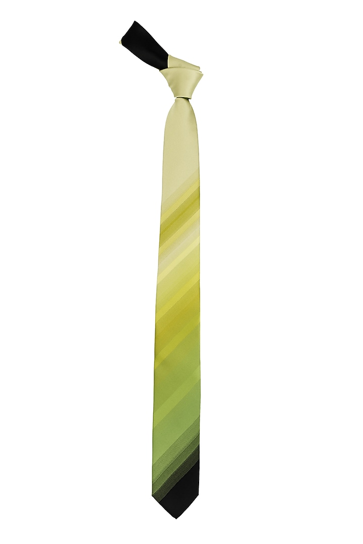 Green Hand Stitched Necktie by THE TIE HUB at Pernia's Pop Up Shop