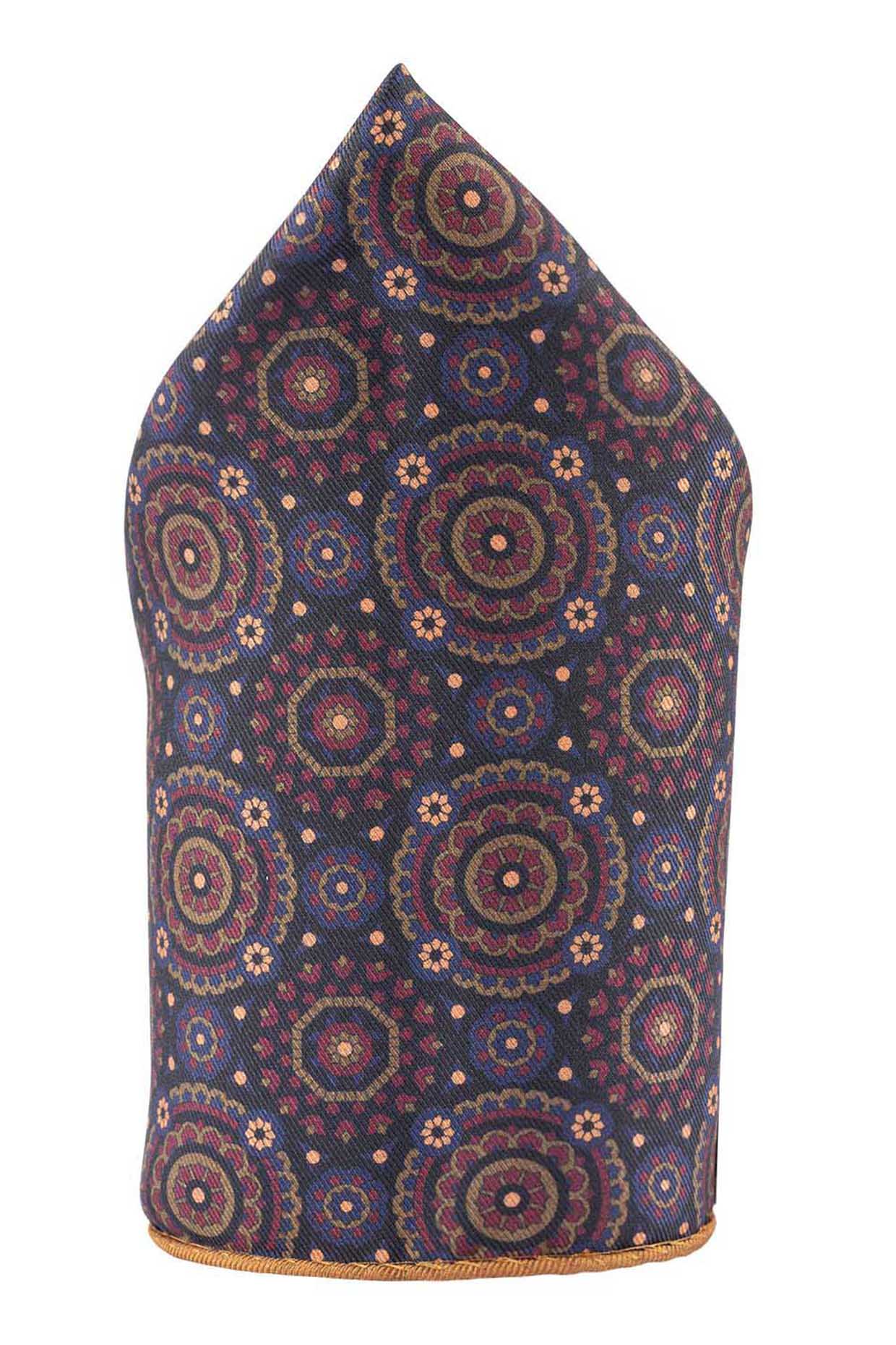 Rust Colored Reversible Pocket Square by THE TIE HUB at Pernia's Pop Up Shop