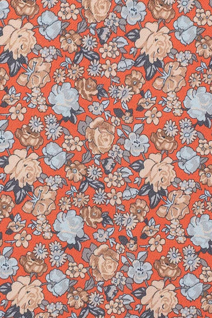 Orange Pure Silk Pocket Square by THE TIE HUB at Pernia's Pop Up Shop