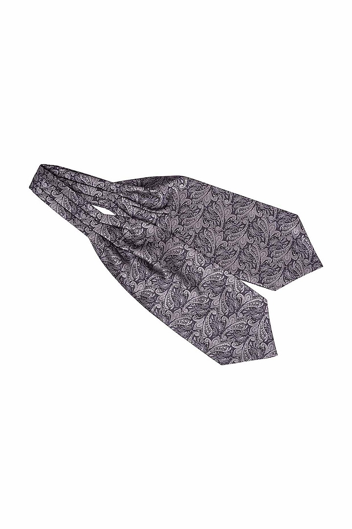 Grey Microfiber Cravat by THE TIE HUB at Pernia's Pop Up Shop