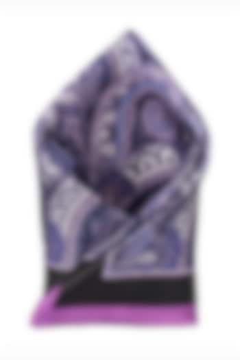 Lavender Printed Pocket Square by THE TIE HUB at Pernia's Pop Up Shop