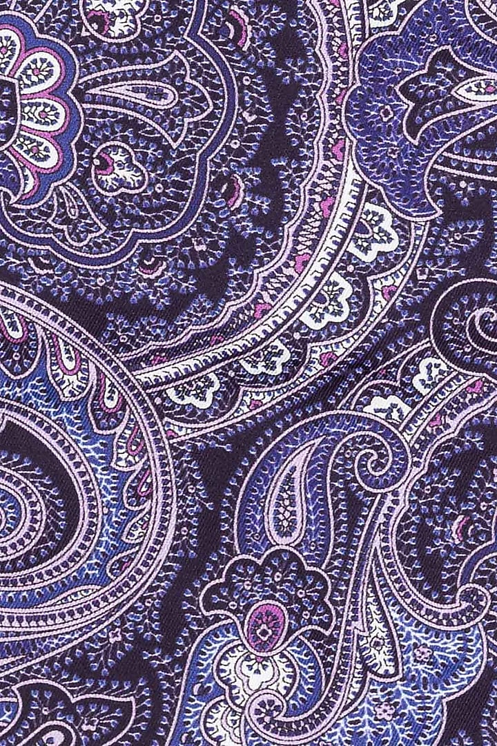 Lavender Printed Pocket Square by THE TIE HUB at Pernia's Pop Up Shop