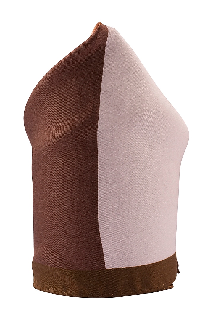 Brown Silk Pocket Square by THE TIE HUB at Pernia's Pop Up Shop