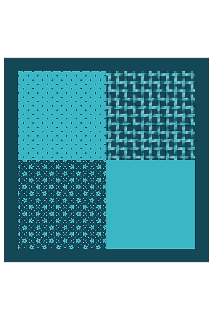 Teal Necktie & Pocket Square Gift Set by THE TIE HUB at Pernia's Pop Up Shop