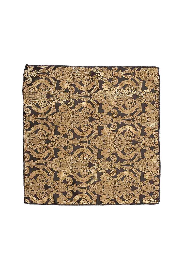 Gold Printed Pocket Square by THE TIE HUB at Pernia's Pop Up Shop