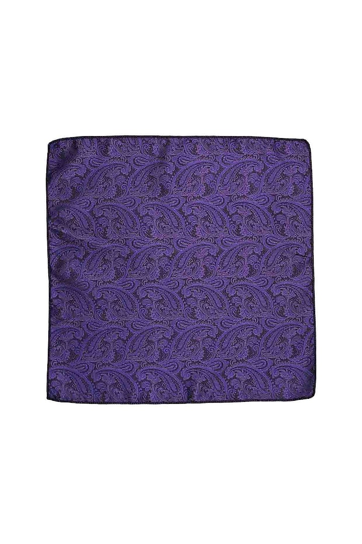 Purple Microfiber Pocket Square by THE TIE HUB at Pernia's Pop Up Shop
