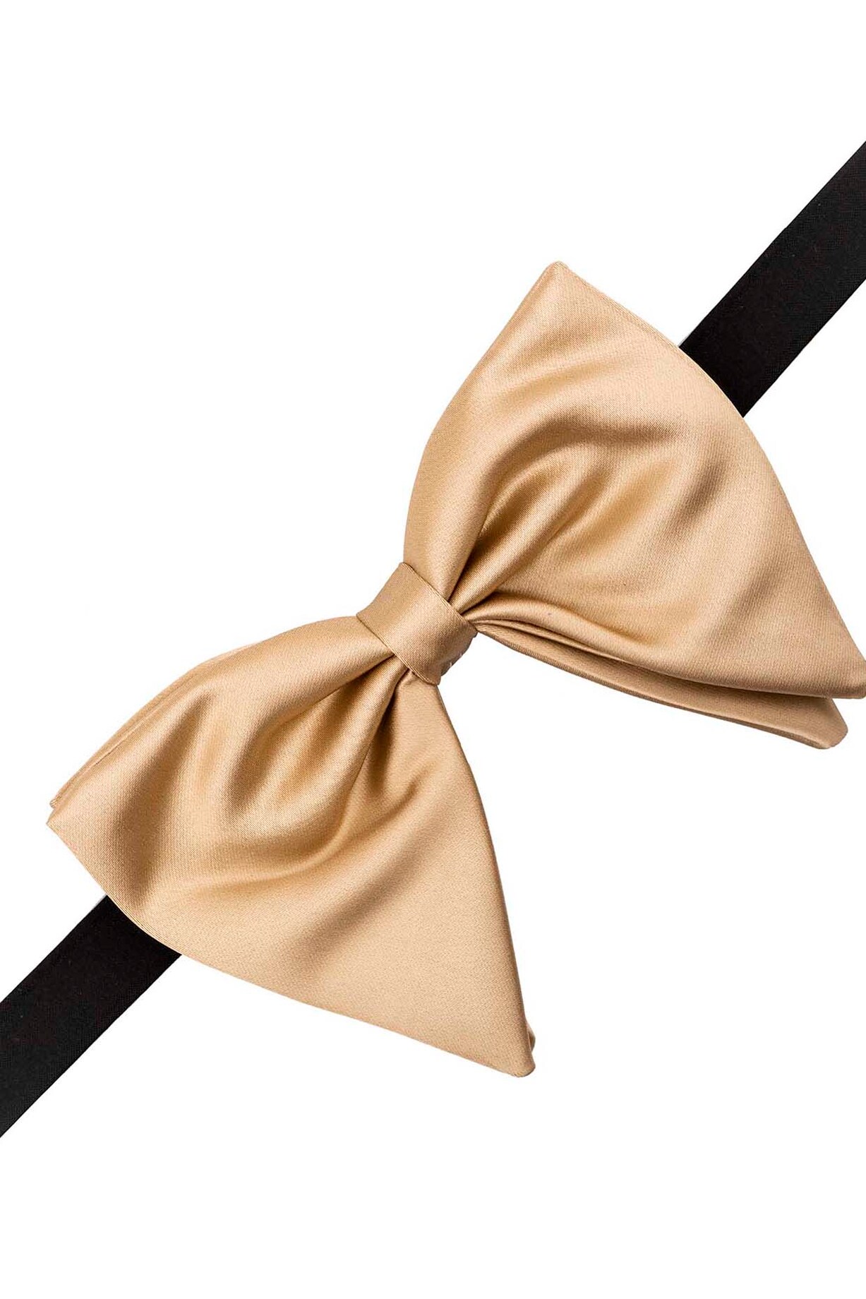 Gold Microfiber Bow Tie by THE TIE HUB