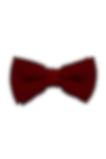 Maroon Knitted Bow Tie by THE TIE HUB