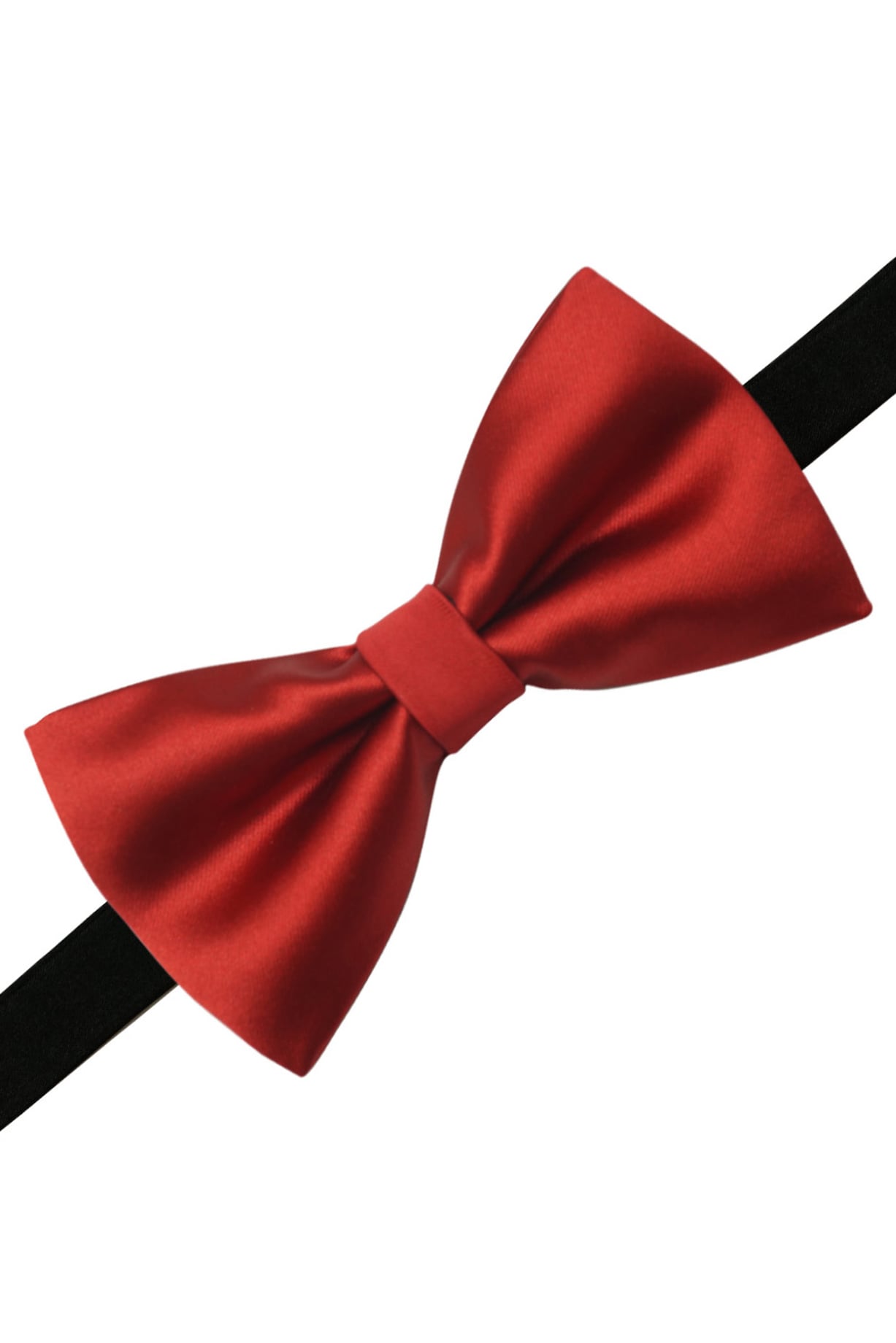 Red Microfiber Bow Tie by THE TIE HUB