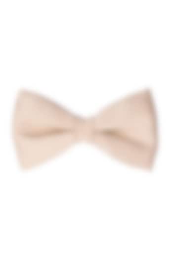 Cream Silk Bow Tie by THE TIE HUB at Pernia's Pop Up Shop