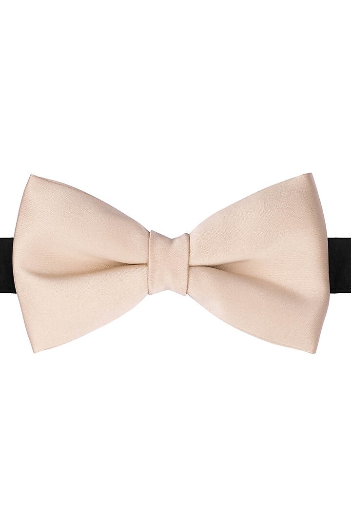 Cream Silk Bow Tie by THE TIE HUB at Pernia's Pop Up Shop