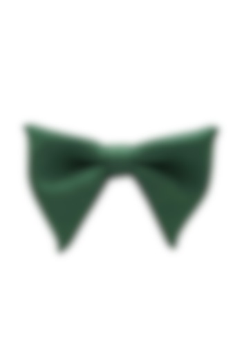 Green Suede Bow Tie by THE TIE HUB