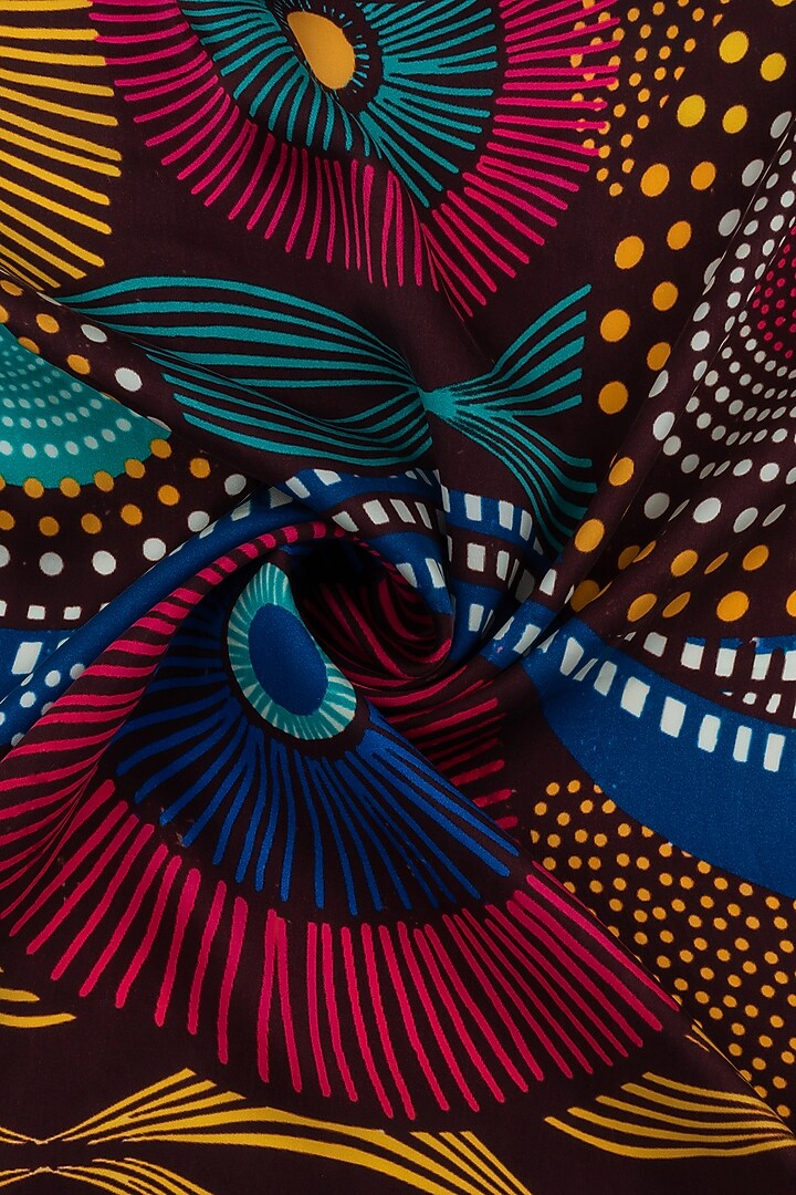 Black Tribal Printed Neckerchief by THE TIE HUB at Pernia's Pop Up Shop