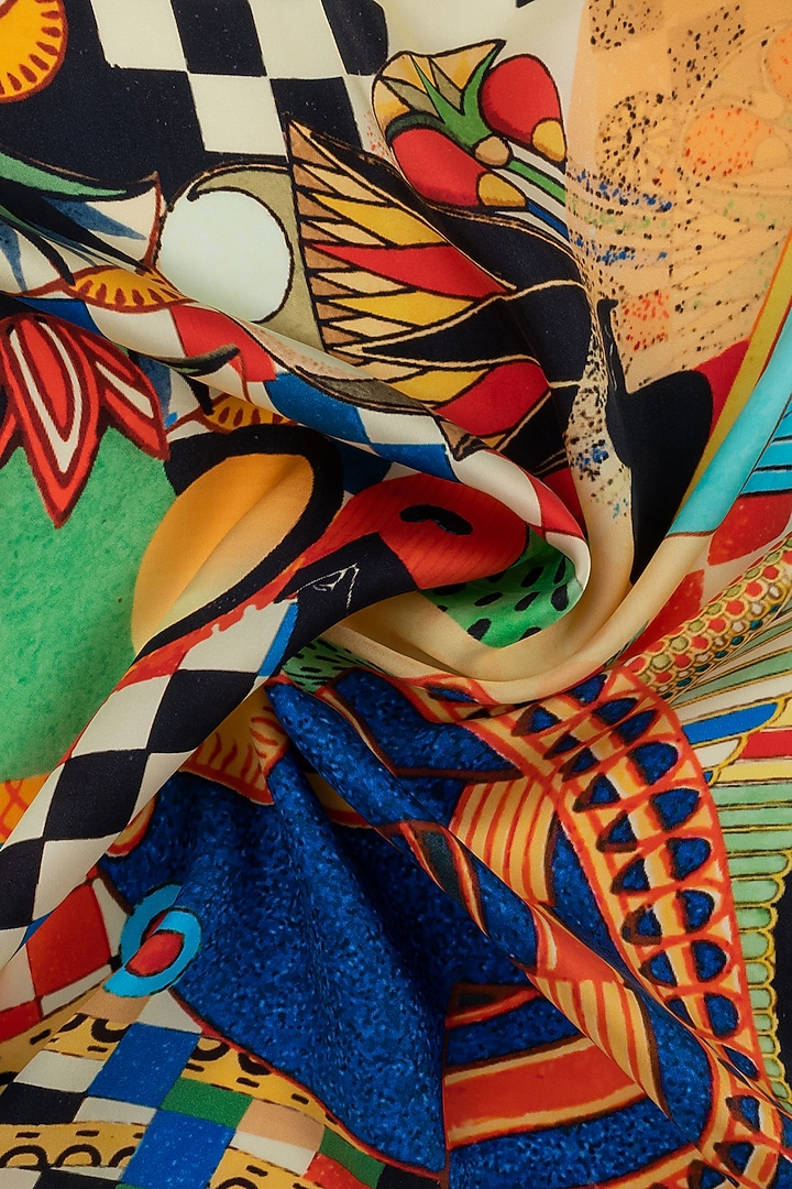Multi-Colored Silk Neckerchief by THE TIE HUB at Pernia's Pop Up Shop