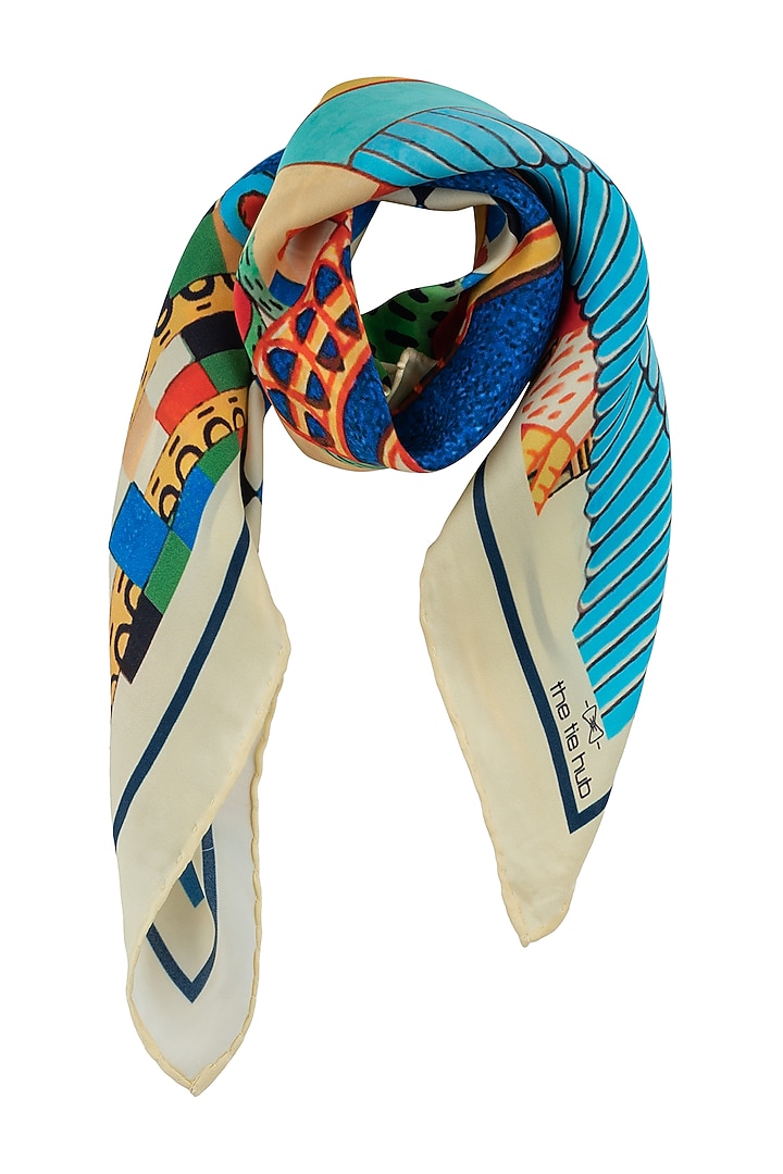Multi-Colored Silk Neckerchief by THE TIE HUB at Pernia's Pop Up Shop