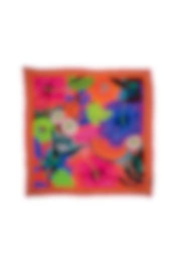 Multi-Colored Printed Silk Neckerchief by THE TIE HUB
