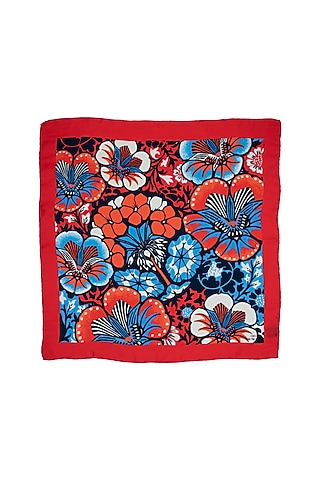 Multi-Colored Floral Printed Neckerchief by THE TIE HUB