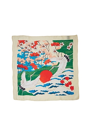 Multi-Colored Printed Neckerchief by THE TIE HUB